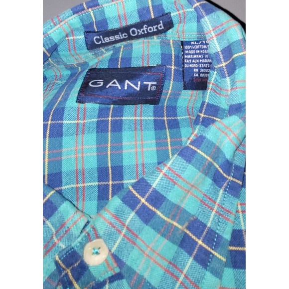 Lot 4 Men's Button-Up Shirts XL Jos A Bank Gant Dockers Redhead - Picture 3 of 6